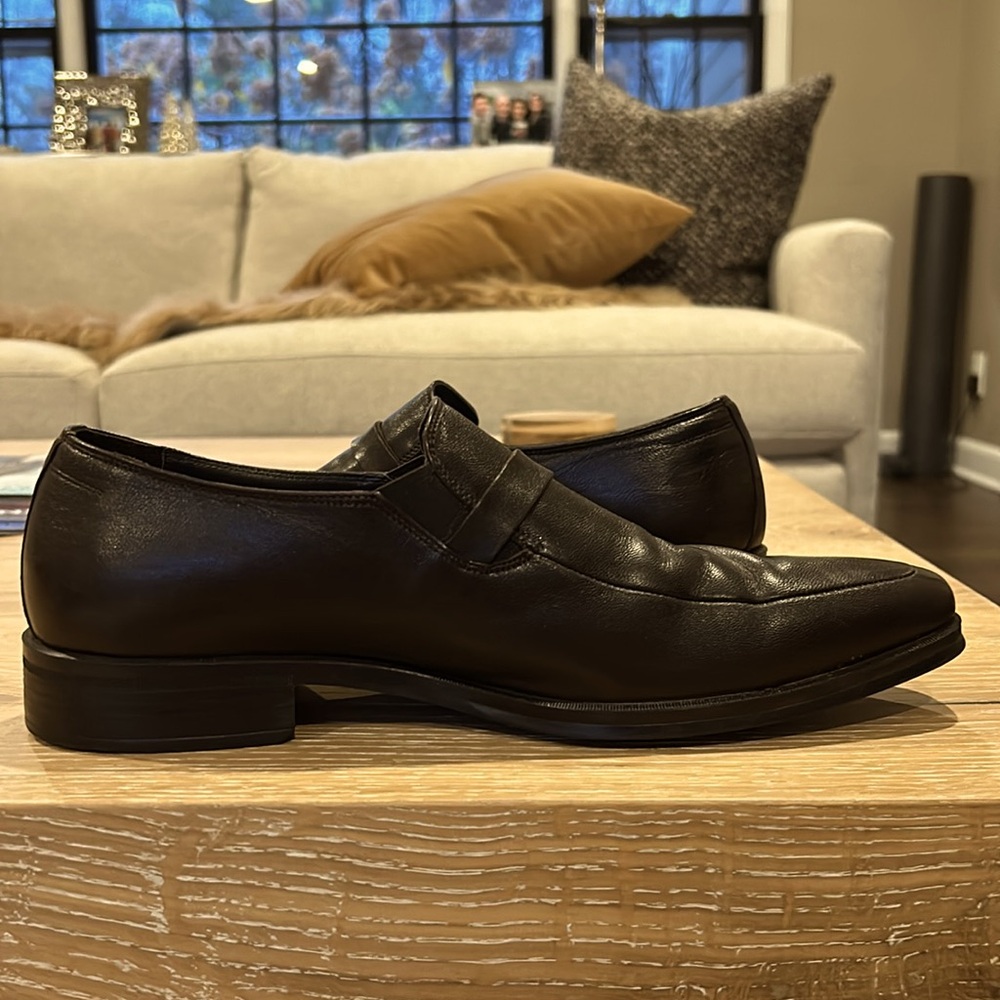Bruno Magli Leather Loafer Brown 8.5 medium